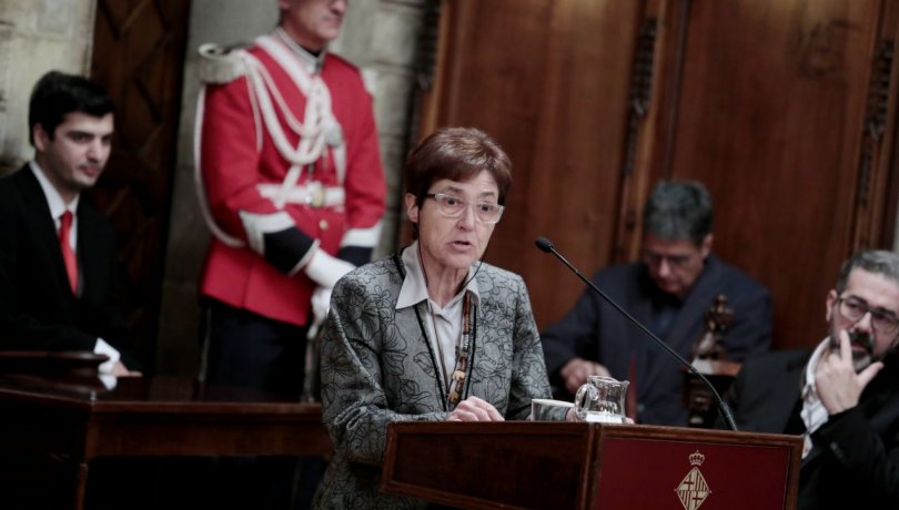 Marta Estrada en la entrega de las Medallas de Honor de Barcelona