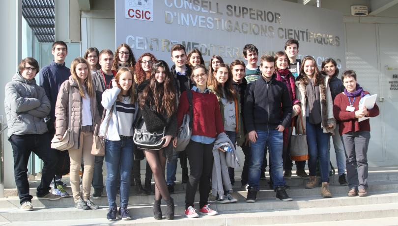 Los ganadores de la 5ena edición de la Olimpiada de Biología de Cataluña visitan el ICM