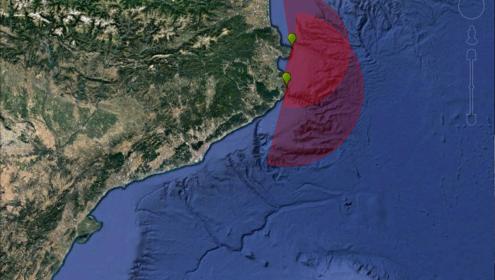 Estimated coverage of marine currents in the region of Begur-Cap de Creus / Generalitat de Catalunya