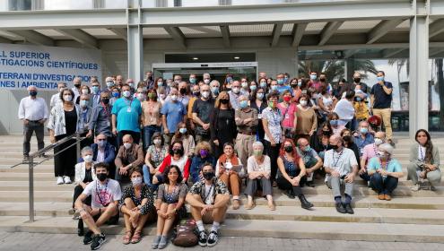Group photo of the researchers attending the anniversary celebration, which was held in person and virtually / ICM-CSIC.