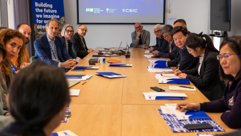 The visit of the Chinese delegation has allowed to strengthen the existing links between the ICM and the various Chinese research institutions / ICM-CSIC.