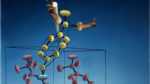 L’estructura de l’ADN. Obra estereoscòpica / Fundació Gala-Salvador Dalí © Salvador Dalí (Figueres, 2025).