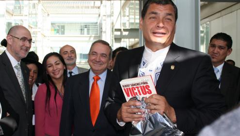 Rafael Correa, Presidente de la República del Ecuador, visita el ICM
