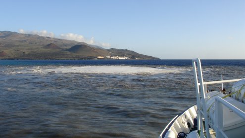 The submarine eruption of El Hierro allowed detection of microorganisms typical from deep hydrothermal vents and an increase in microbial metabolic activity.