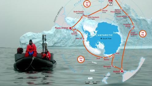 The SORPASSO research project will study ocean-atmosphere exchanges during the Antarctic Circumnavigation Expedition