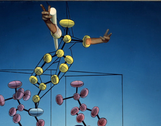 L’estructura de l’ADN. Obra estereoscòpica / Fundació Gala-Salvador Dalí © Salvador Dalí (Figueres, 2025).